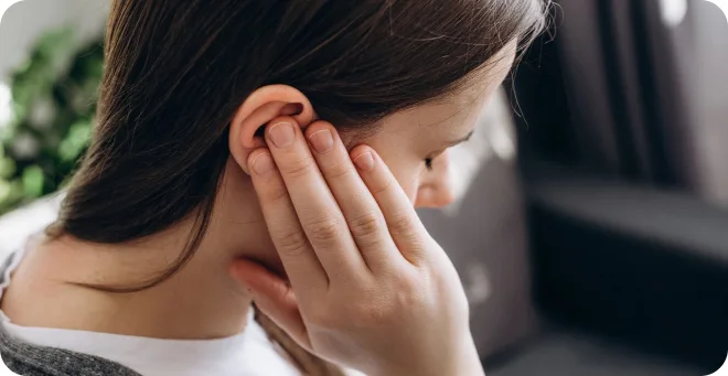 7 Signs of Hearing Loss Perth People Mistake for Normal Ageing (And How a Quick Hearing Test Can Tell) Woman receiving professional support for tinnitus and ear-related hearing concerns